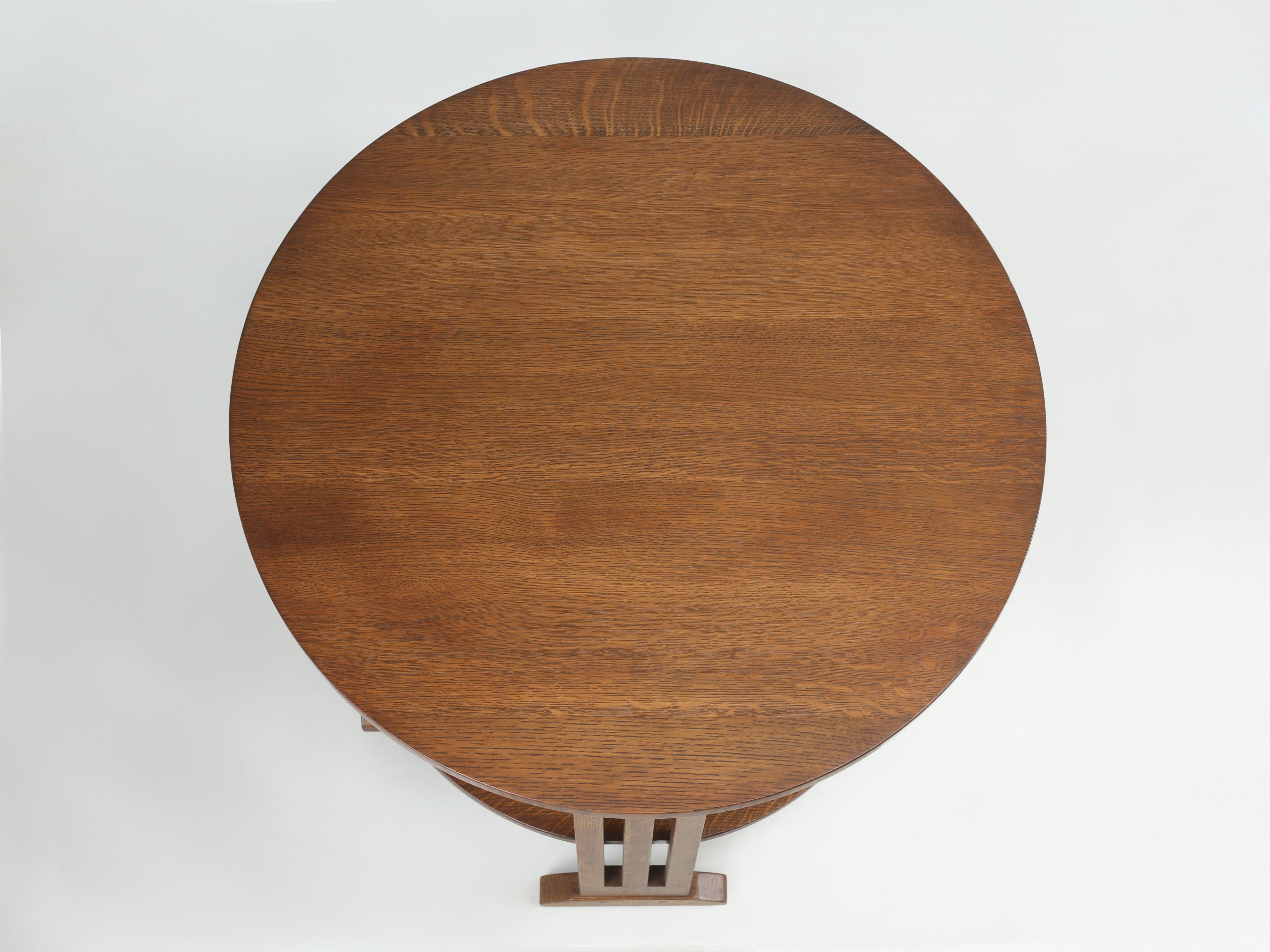 Hand-Crafted Stickley re-issue of their c1904 Occasional Mission Table or End Table in Oak. For Sale