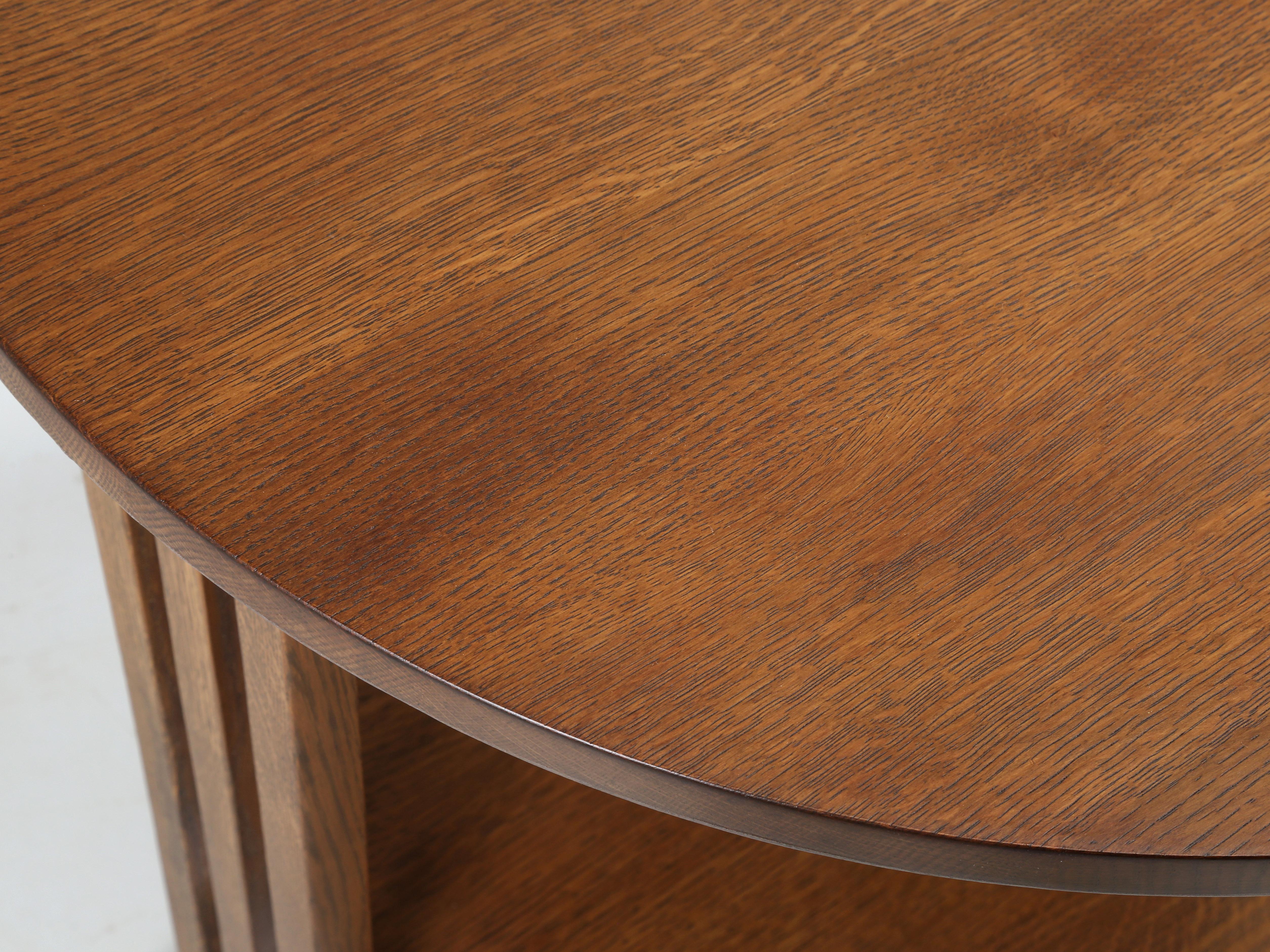 Late 20th Century Stickley re-issue of their c1904 Occasional Mission Table or End Table in Oak. For Sale