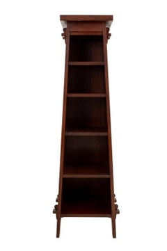 Stickley Roycroft Oak Magazine Pedestal Bookshelf