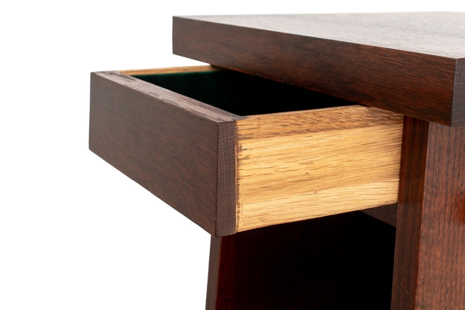 Mission Stickley Roycroft Oak Magazine Pedestal Bookshelf