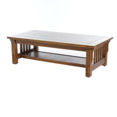 Stickley School Arts & Crafts Mission Oak Coffee Table 20thC