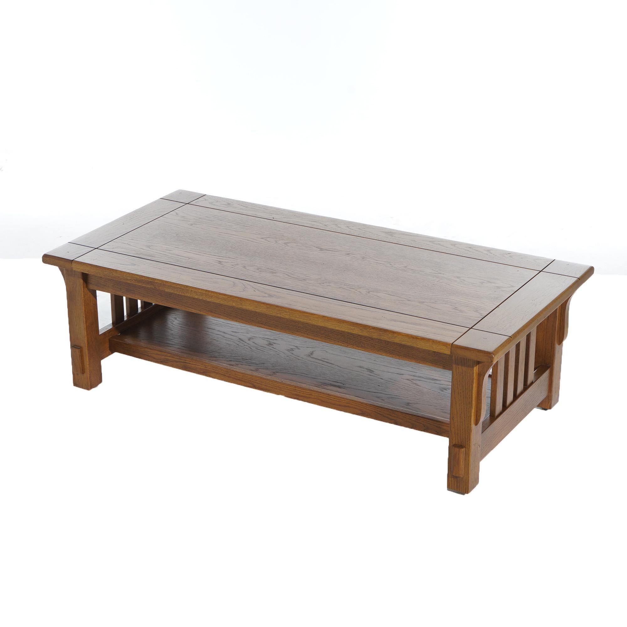 Arts and Crafts Stickley School Arts & Crafts Mission Oak Coffee Table 20thC