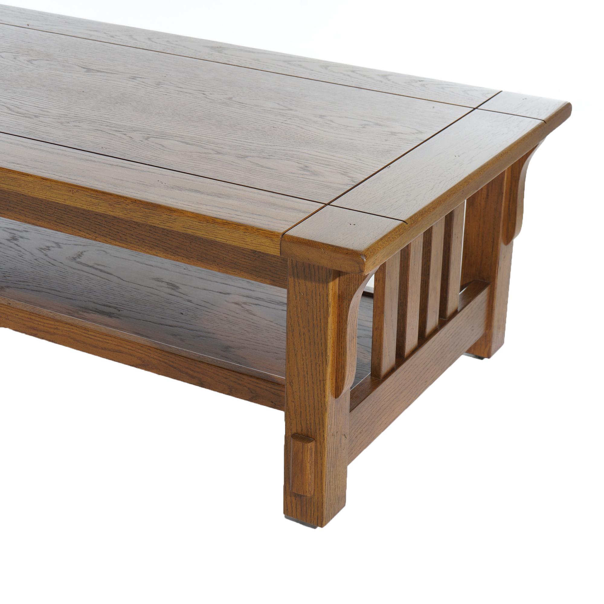 Stickley School Arts & Crafts Mission Oak Coffee Table 20thC In Good Condition In Big Flats, NY