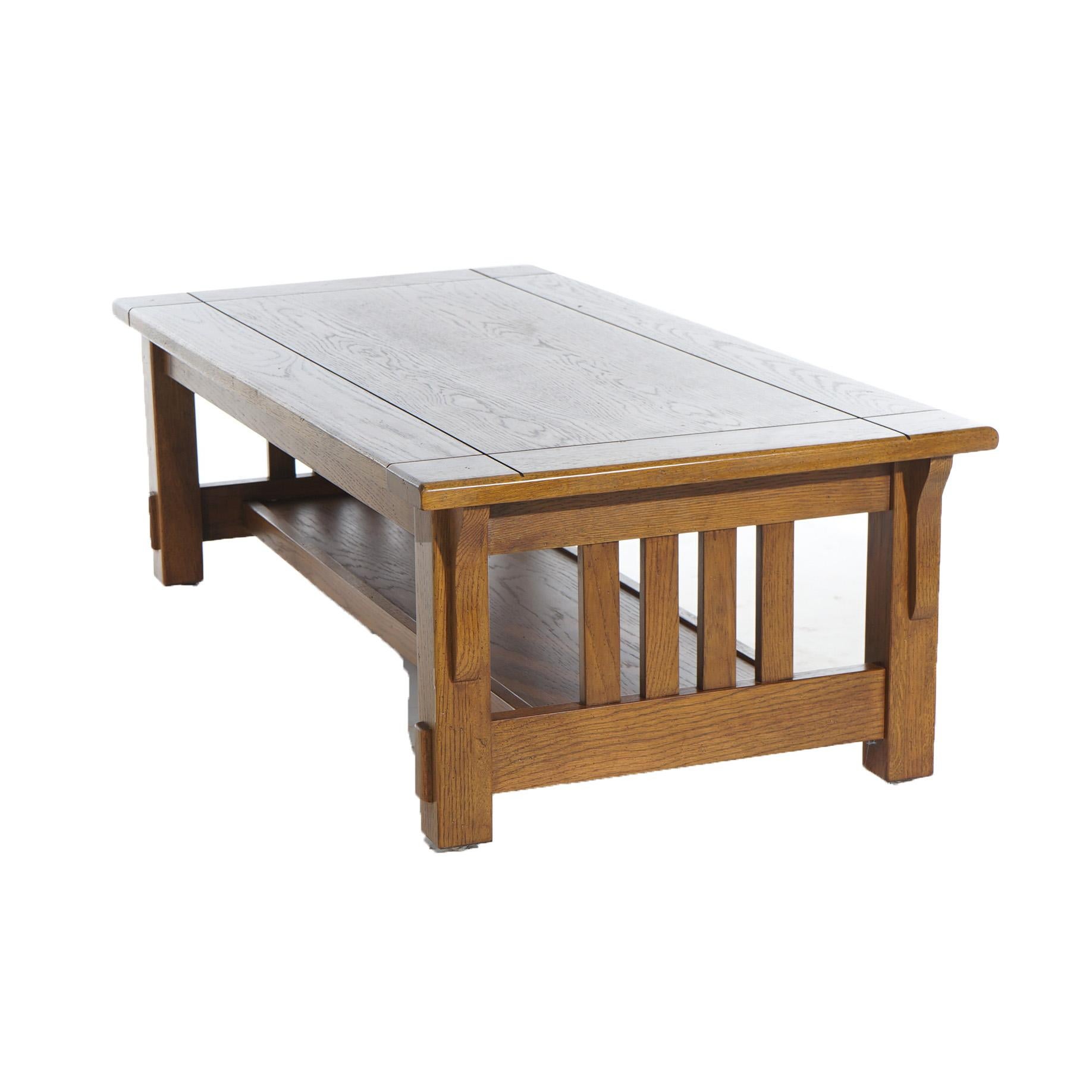 Stickley School Arts & Crafts Mission Oak Coffee Table 20thC 1