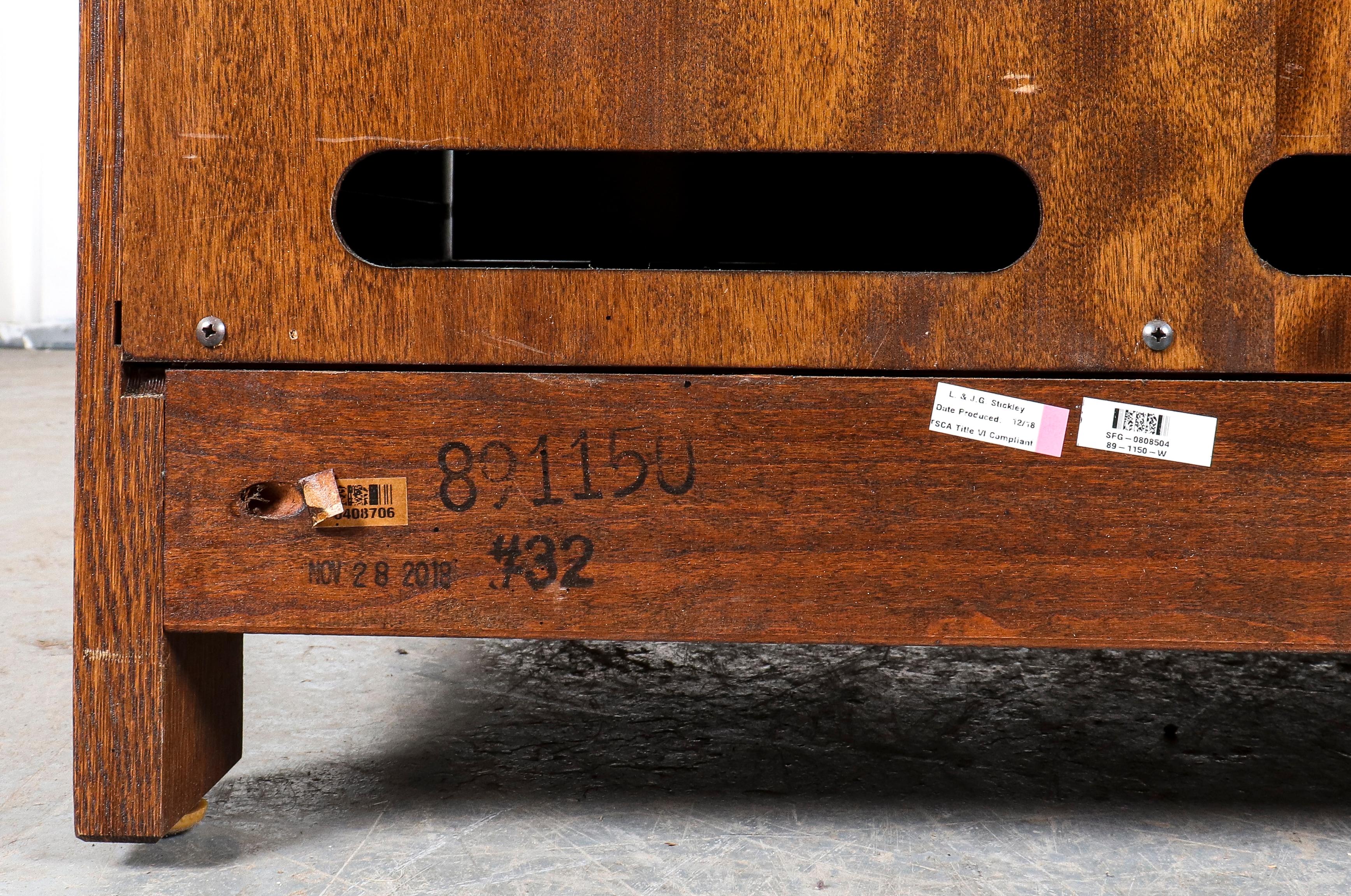 Stickley Sliding Door Console Cabinet 1