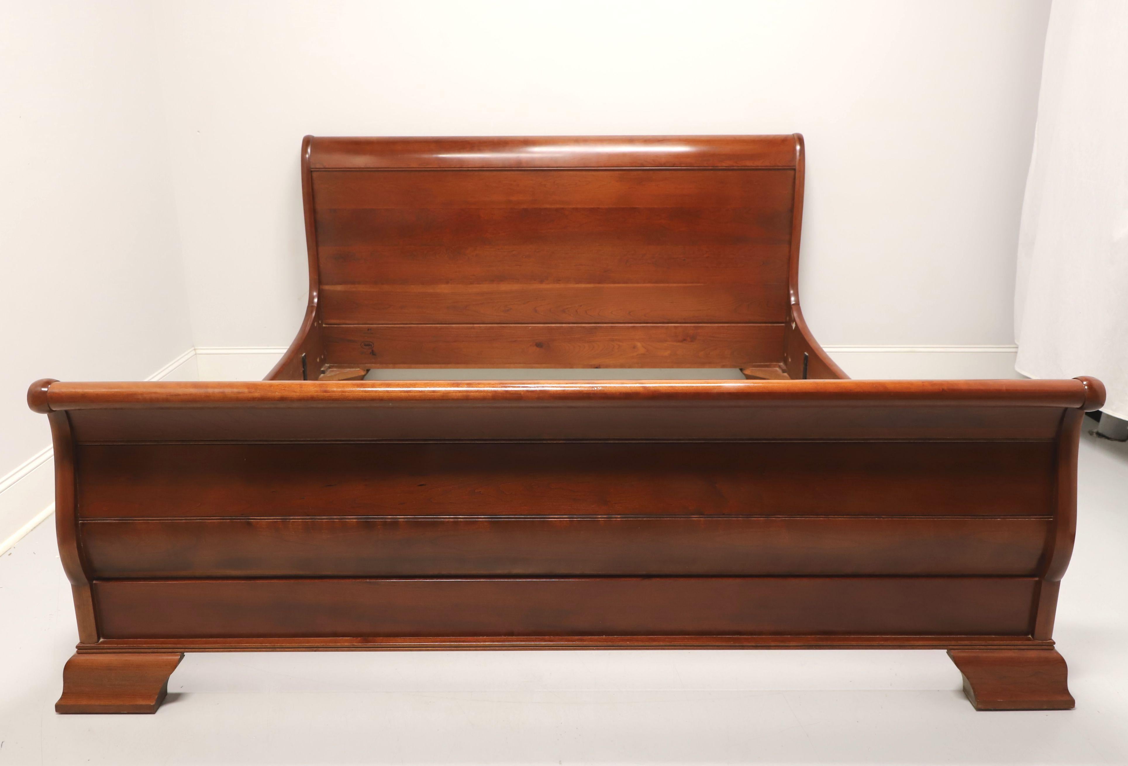 STICKLEY Massiv Kirschbaumholz Empire-Stil King Size Schlittenbett (Amerikanischer Imperialismus)