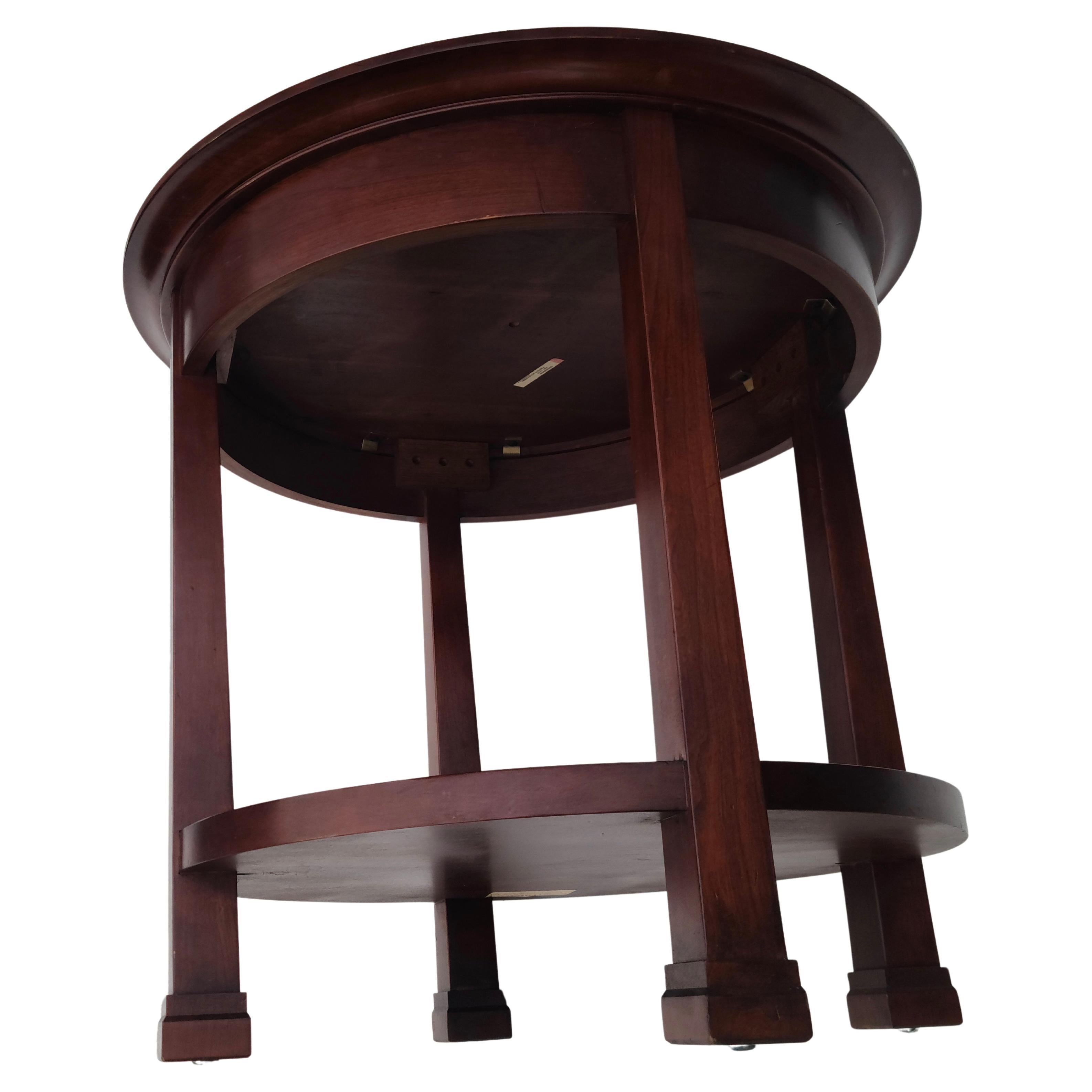 Stickley Solid Cherry Inlay Top Center Table Contemporary 9