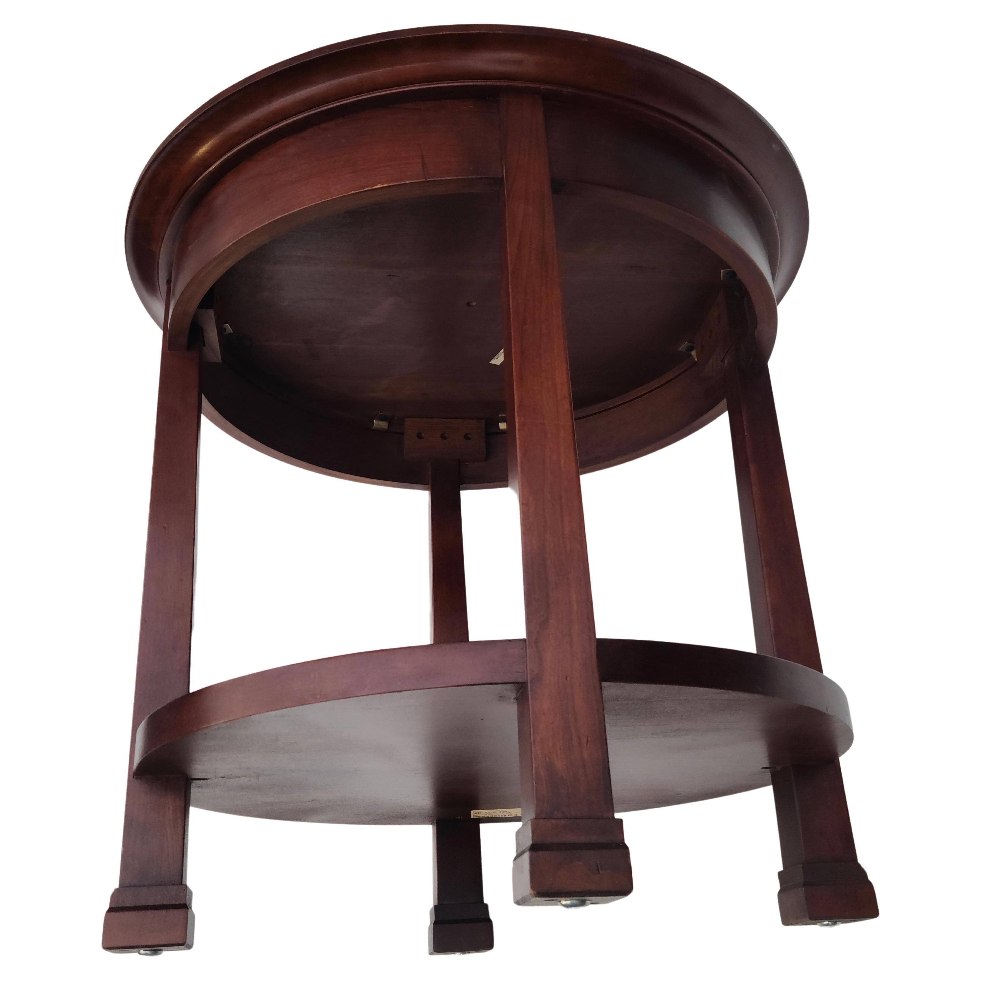 Stickley Solid Cherry Inlay Top Center Table Contemporary 2
