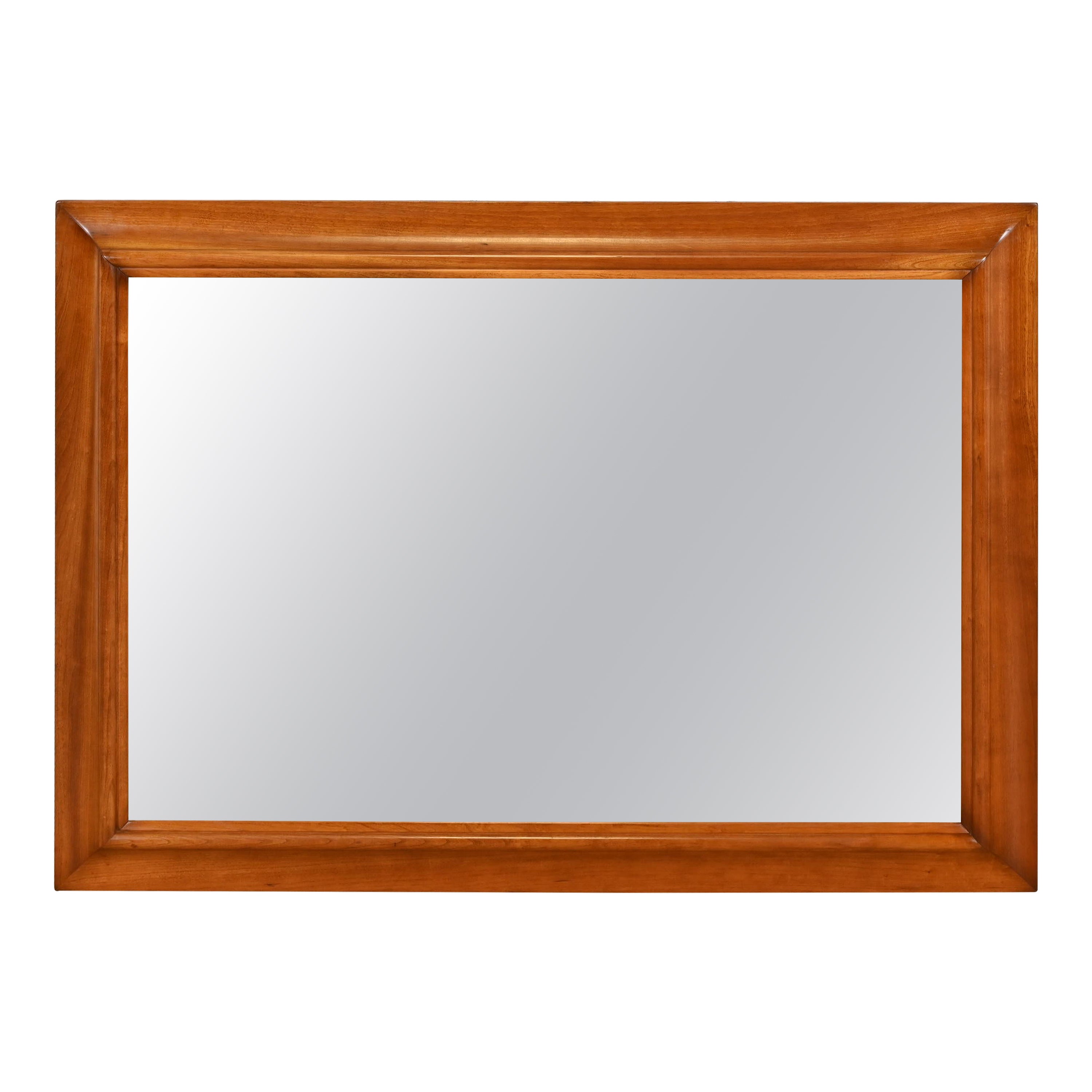 Stickley Solid Cherry Wood Framed Wall Mirror, 1956
