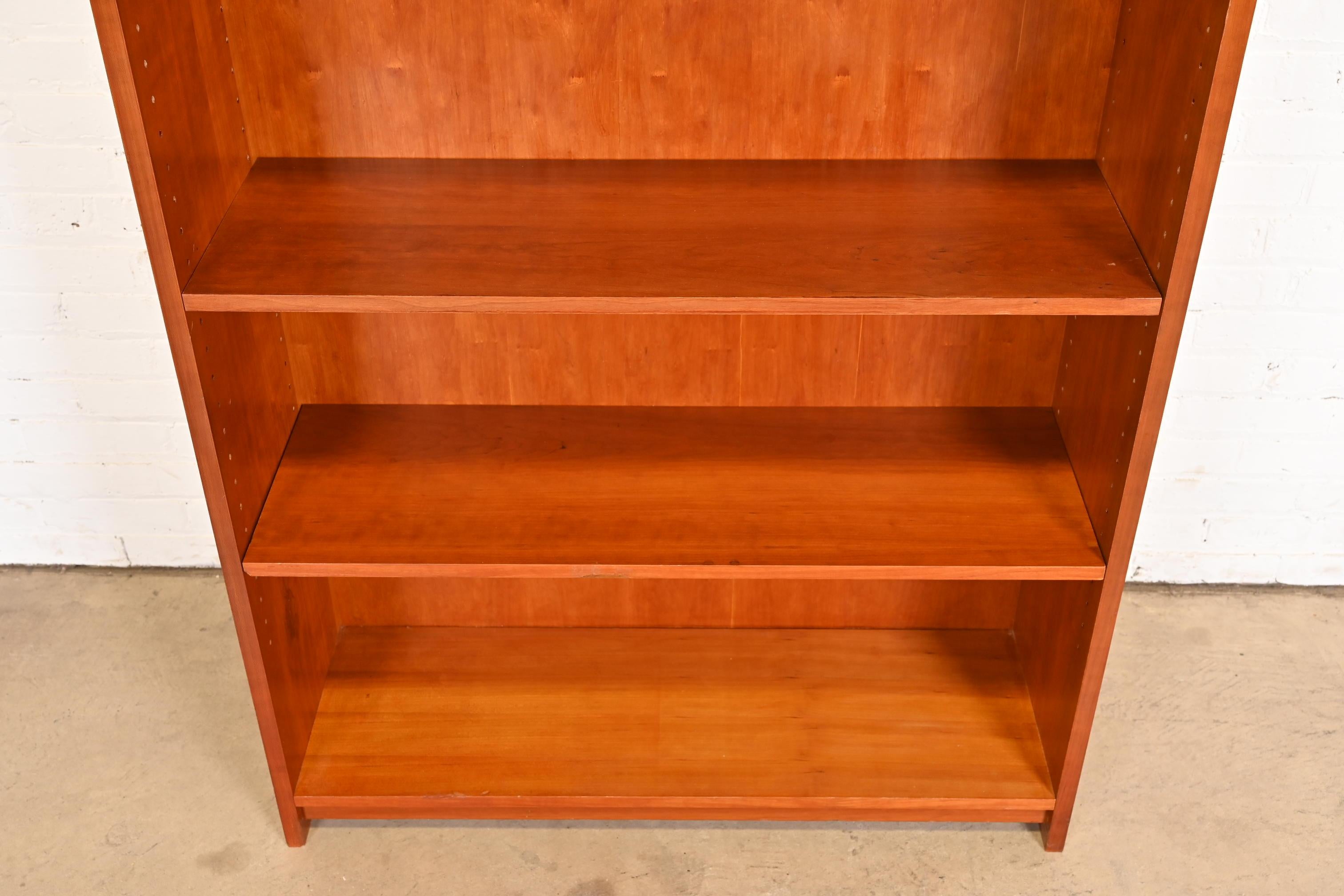 Stickley Style Arts & Crafts Studio Crafted Cherry Wood Bookcase 2