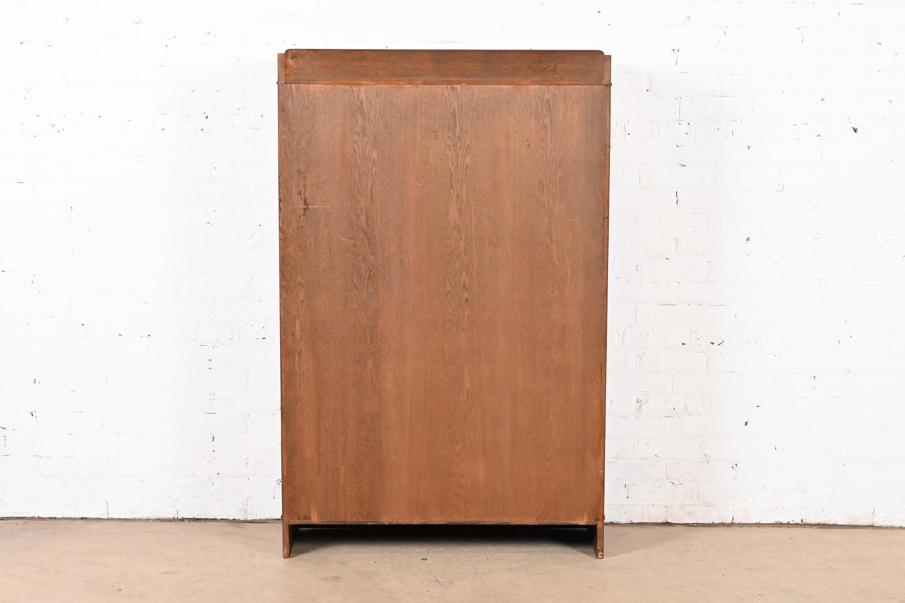 Mueble librería estilo Stickley Mission Oak Arts & Crafts en venta 4