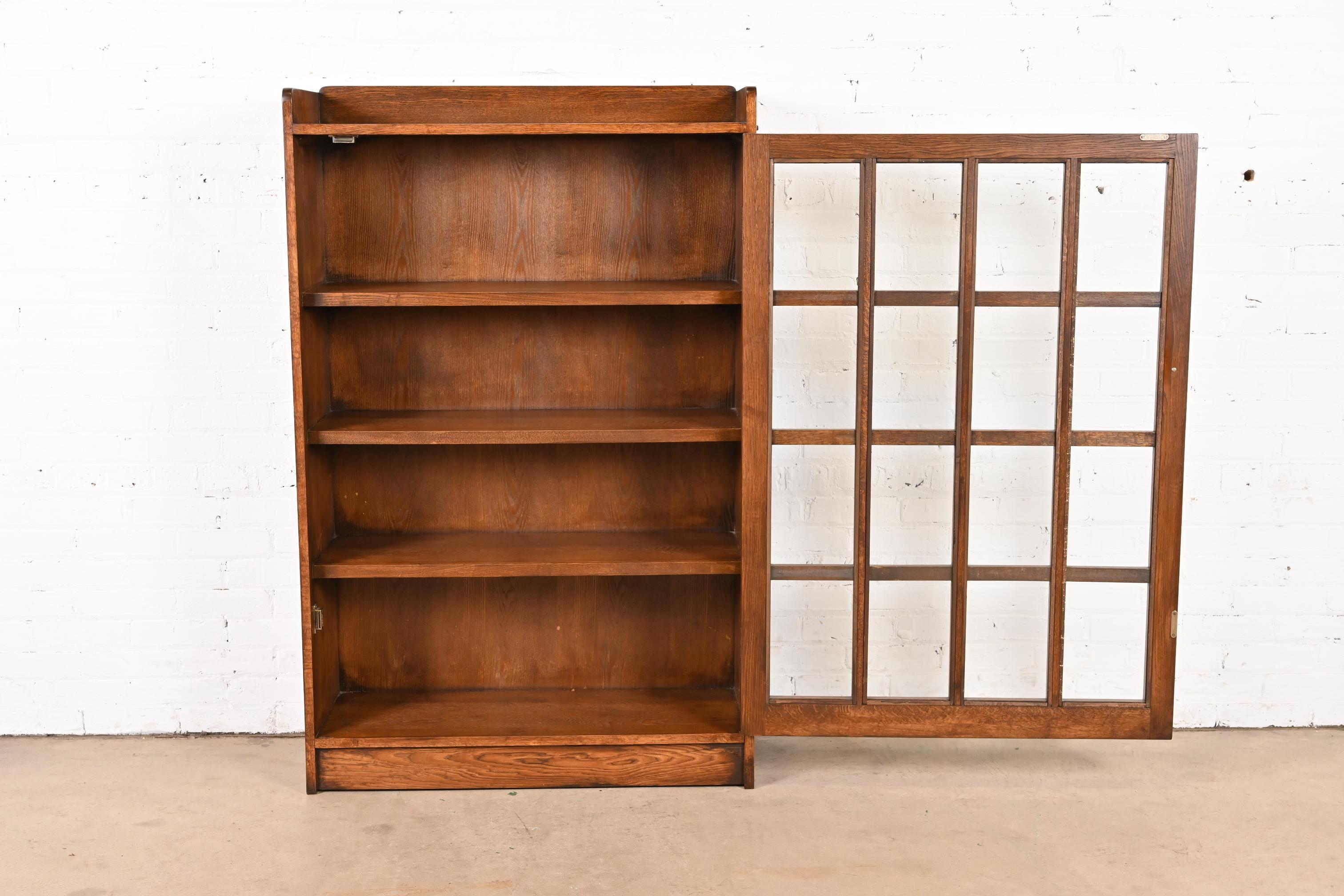 Mueble librería estilo Stickley Mission Oak Arts & Crafts en Bueno estado para la venta en South Bend, IN