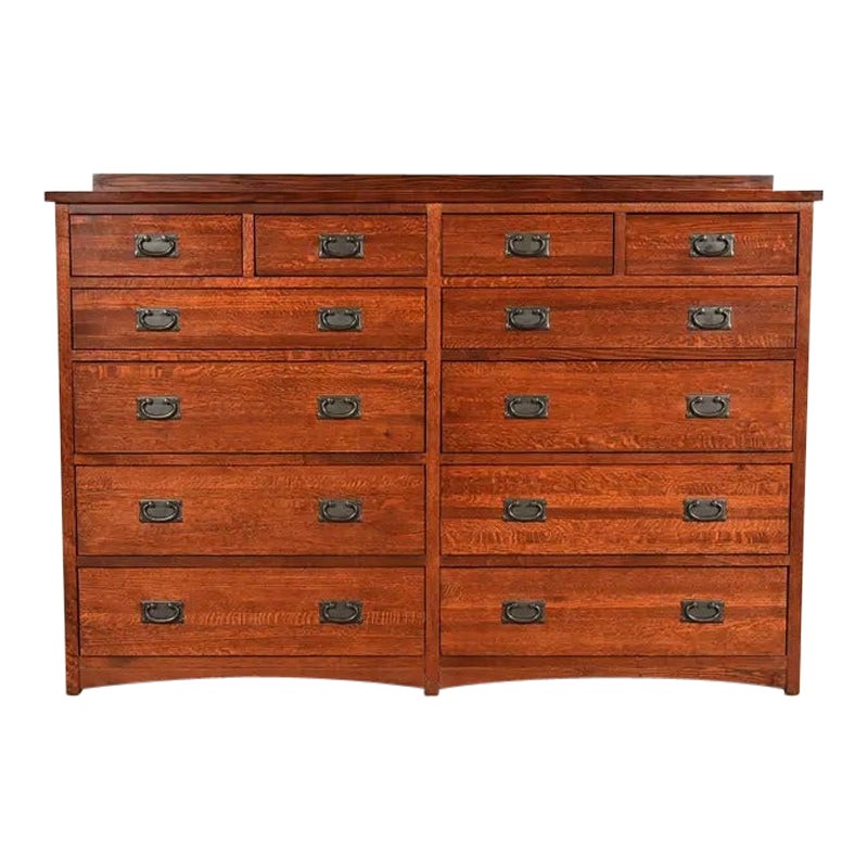 Cómoda o cajonera de estilo Stickley, de roble «Mission», estilo Arts & Crafts