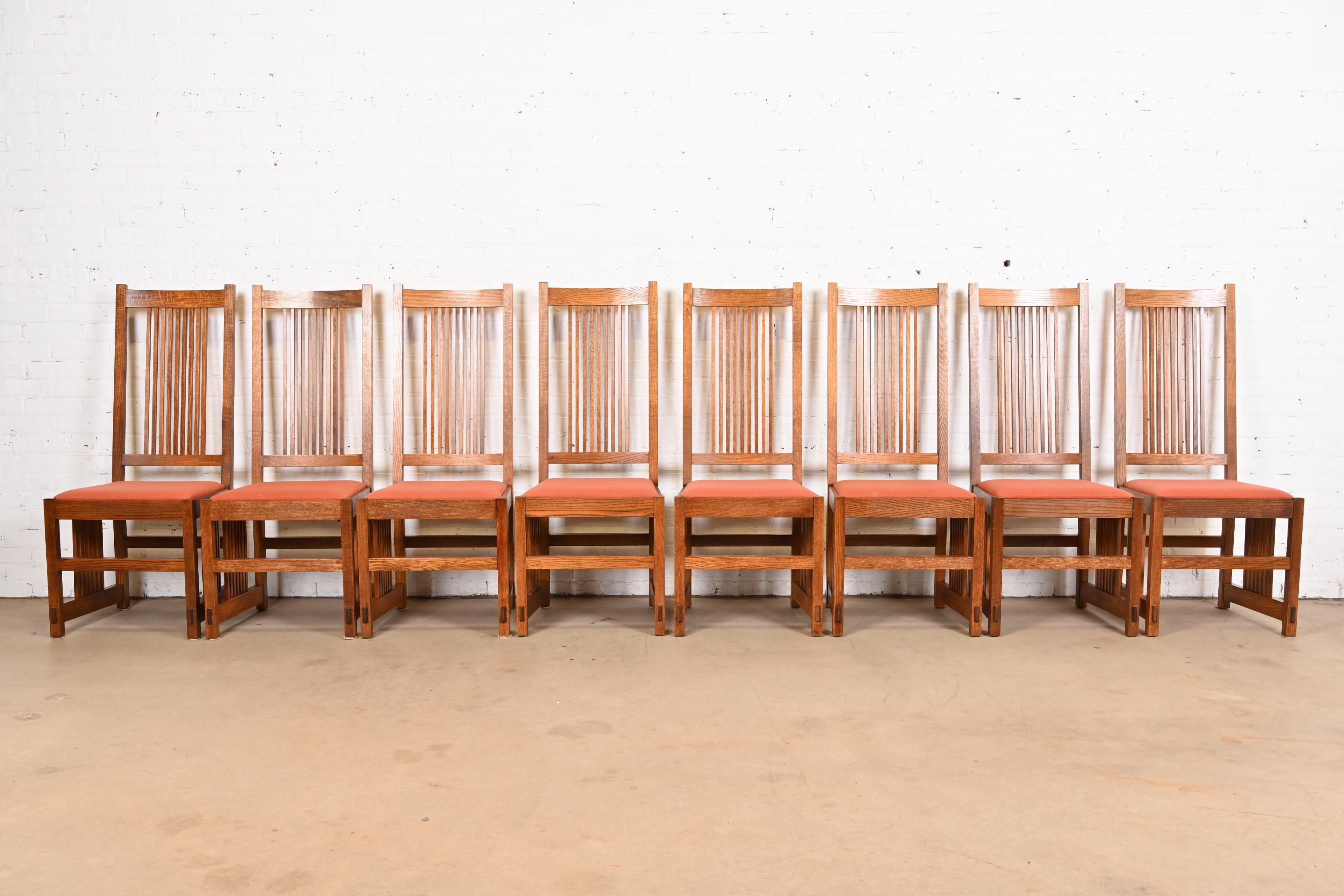 Sillas de Comedor de Husillo Alto Estilo Stickley Mission Oak Arts & Crafts Artes y manualidades