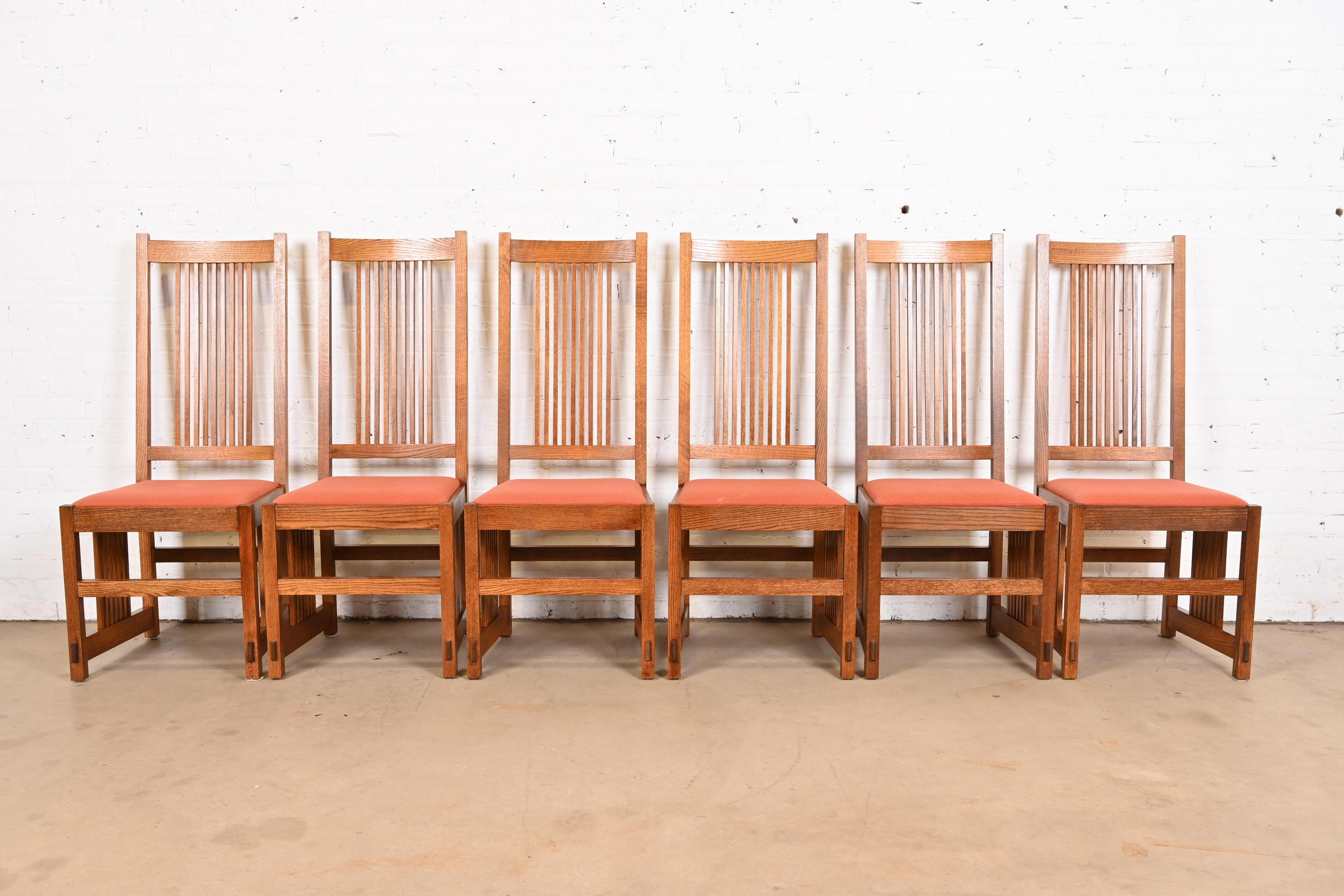Sillas de Comedor de Husillo Alto Estilo Stickley Mission Oak Arts & Crafts Artes y manualidades