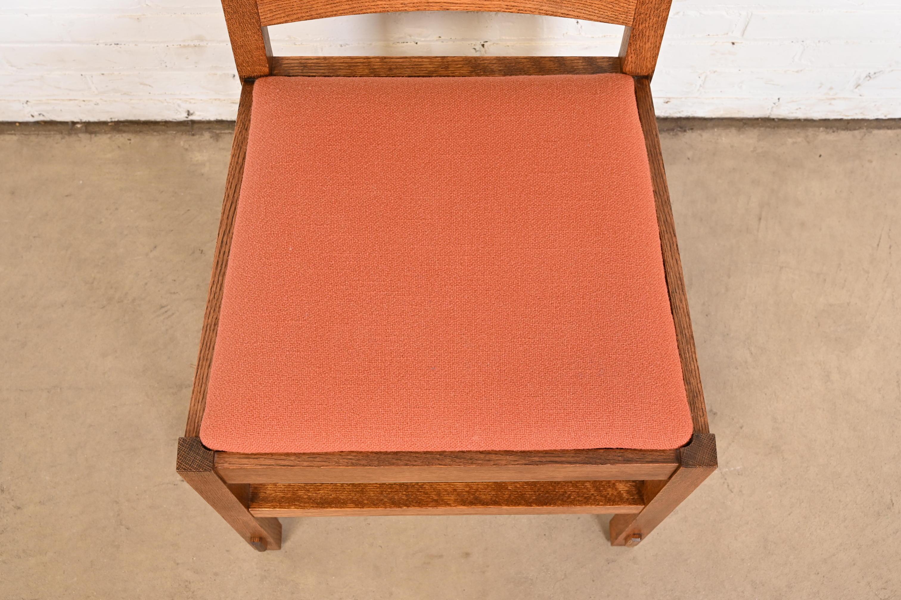 Sillas de Comedor de Husillo Alto Estilo Stickley Mission Oak Arts & Crafts 1