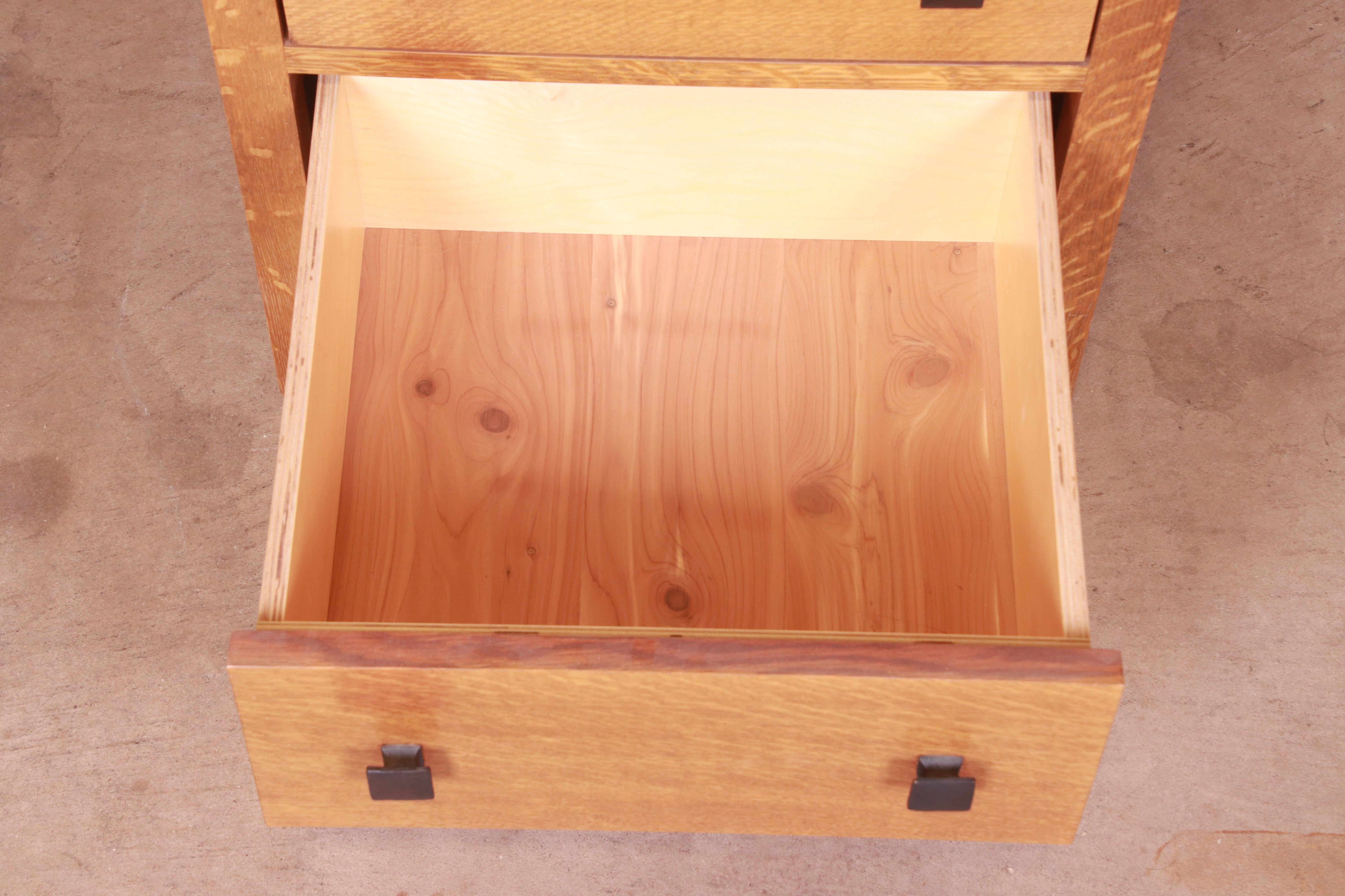 Stickley Style Mission Oak Arts & Crafts Nightstand 3