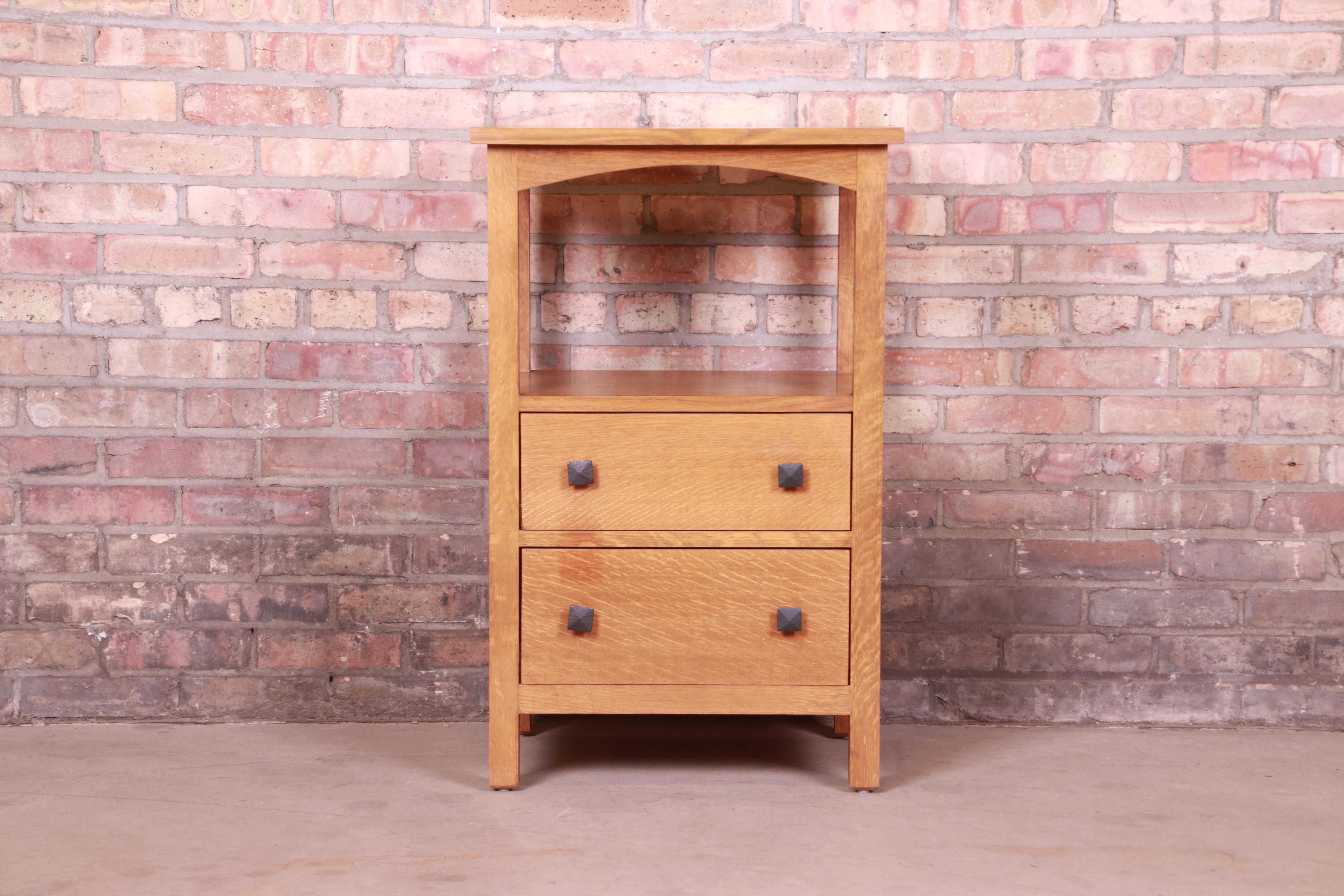 mission style nightstand