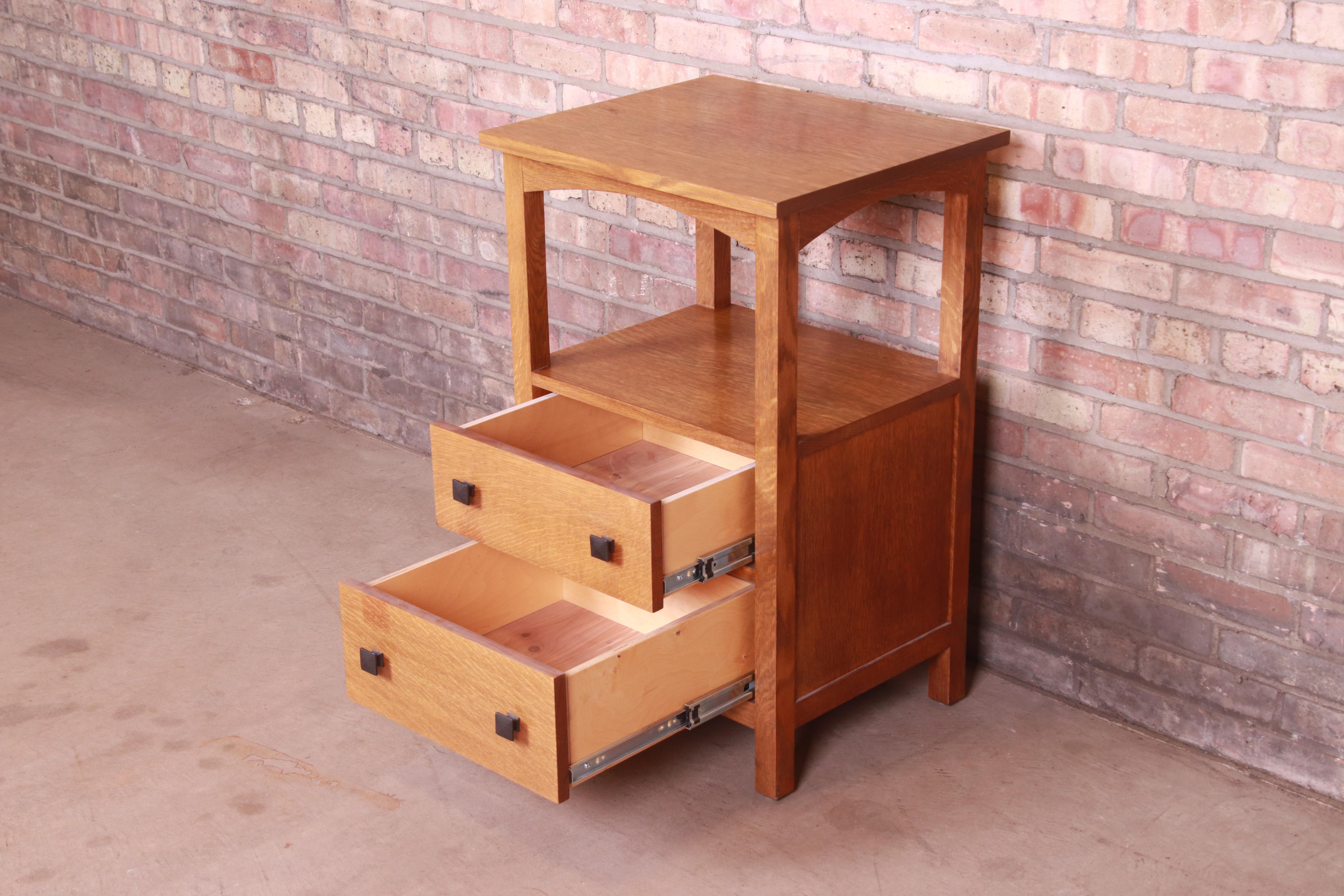 20th Century Stickley Style Mission Oak Arts & Crafts Nightstand