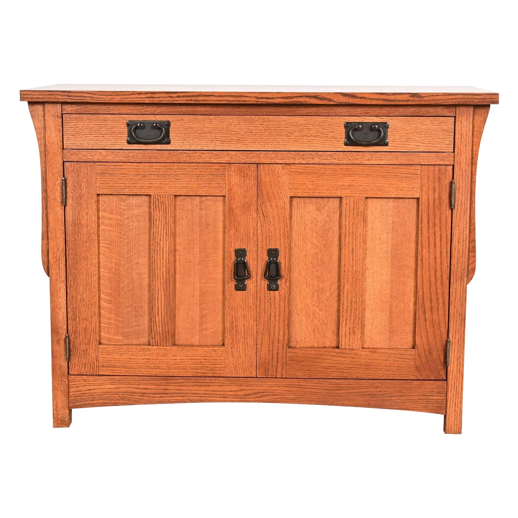 Stickley Style Mission Oak Arts & Crafts Sideboard Buffet or Bar Cabinet