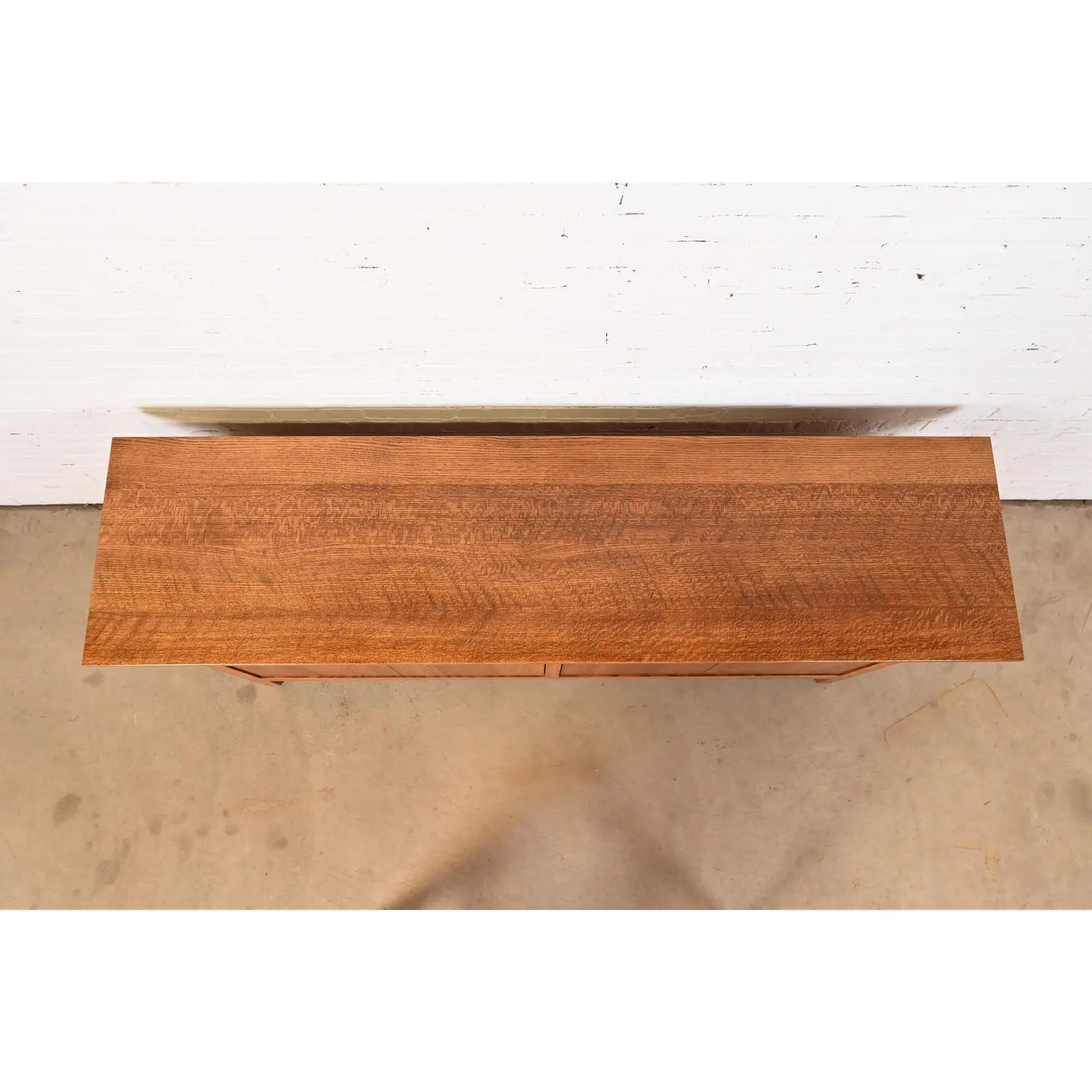 Crédence ou meuble de bar Arts & Crafts Mission en chêne de style Stickley en vente 2