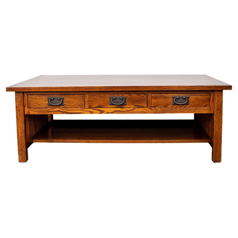 Stickley Style Wood Coffee Table at 1stDibs stickley coffee tables