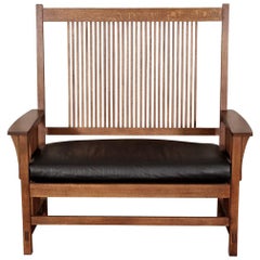 Stickley Tall Back Settee