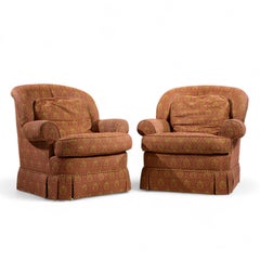 Stickley Upholstered Lounge Chairs - Pair