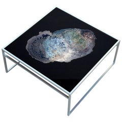 Stickley X Rockel Coffee Table - Metal and Glass - Art Piece