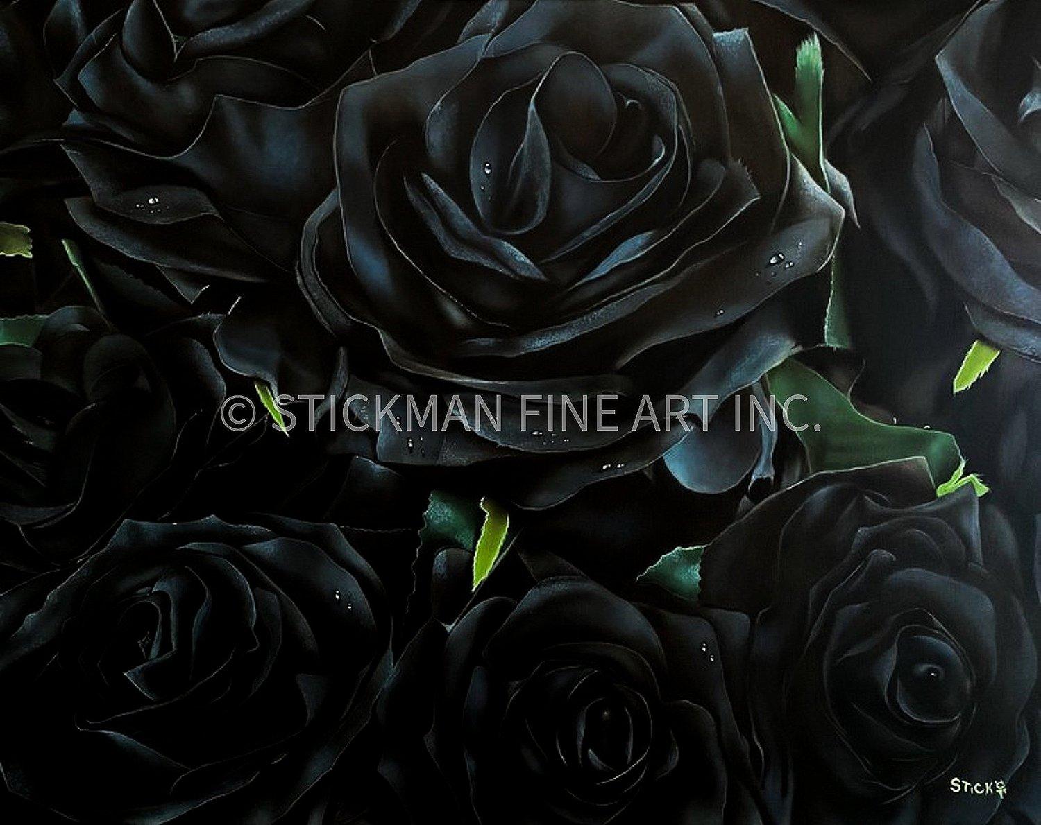 Stickman Portrait Print - BLACK