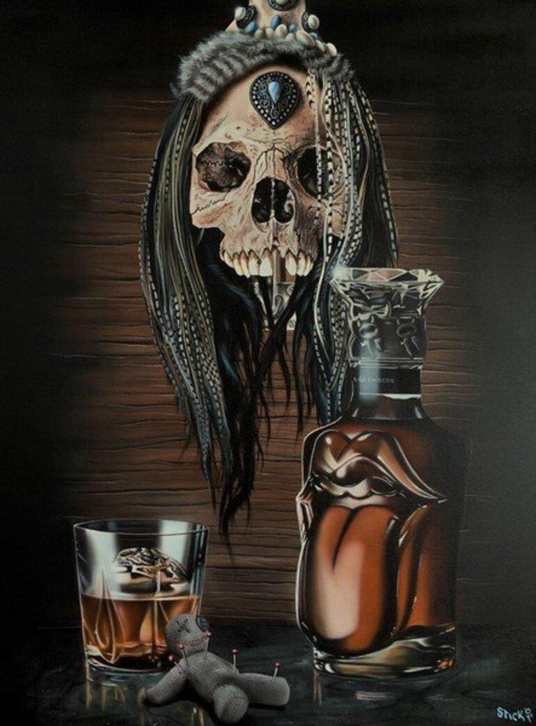 Stickman Portrait Print - Voodoo Lounge
