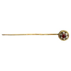 Vintage Stickpin Pearl and Stone