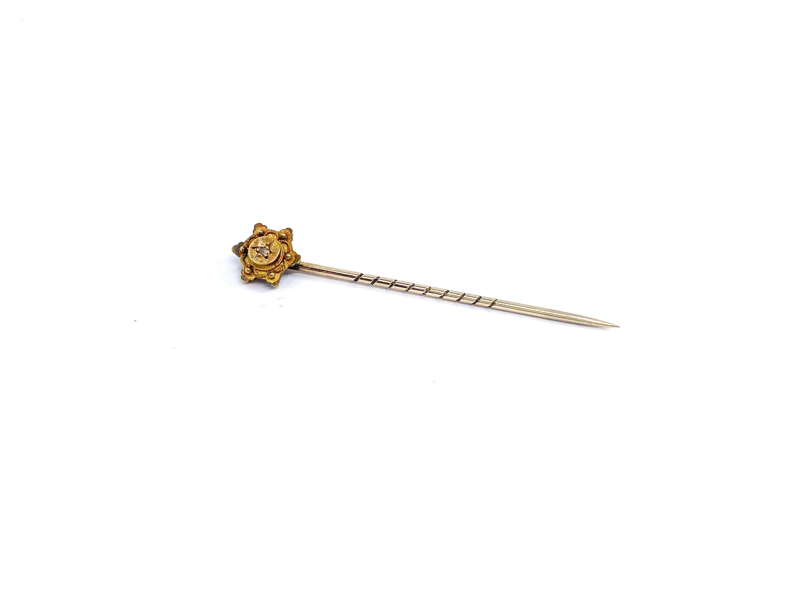 Stickpin Star Gold In Good Condition For Sale In Orimattila, FI