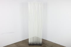 White Sticks 180cm LED Curved Black Bases