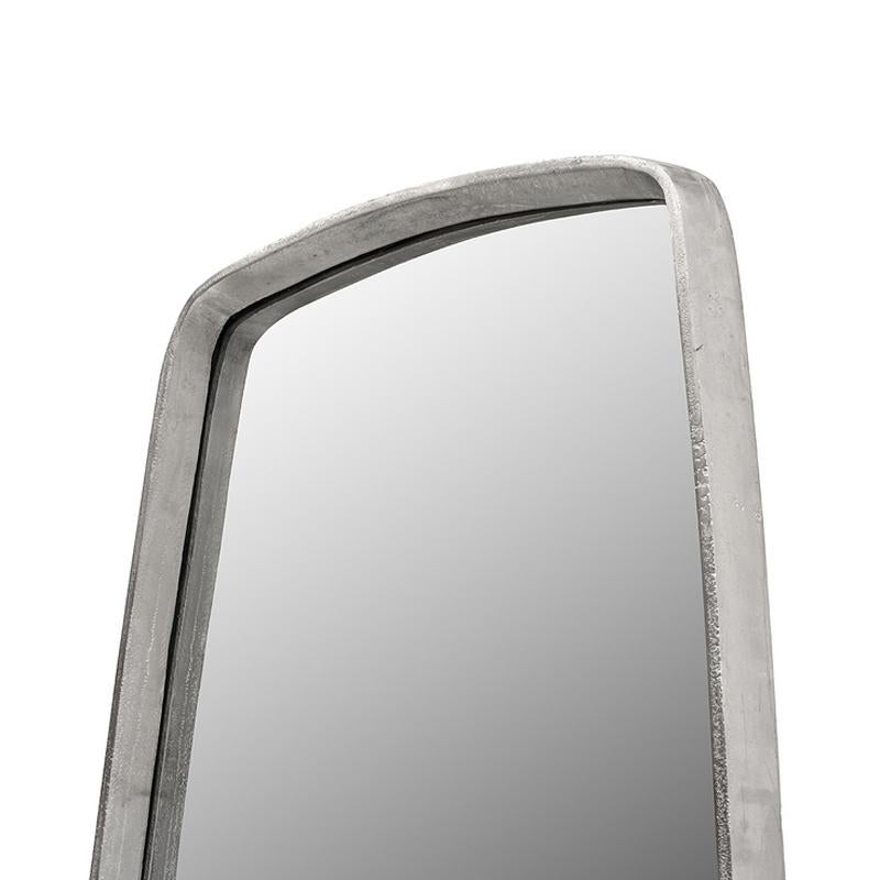 Italian Sticky Mirror with Vintage Nickel or Bronze Finish Frame For Sale