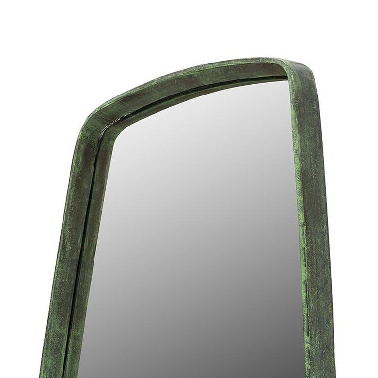 Sticky Mirror with Vintage Nickel or Bronze Finish Frame For Sale at