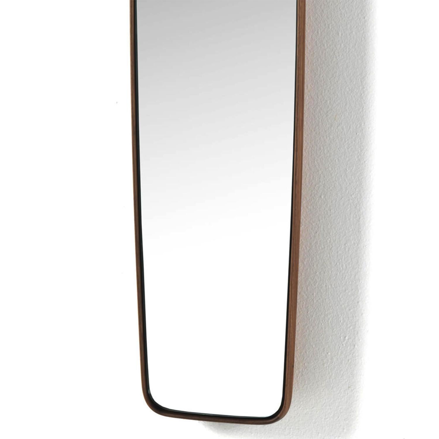 Hand-Crafted Sticky Walnut Mirror For Sale