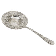 Stieff Repousse Sterling Silver Tea Strainer