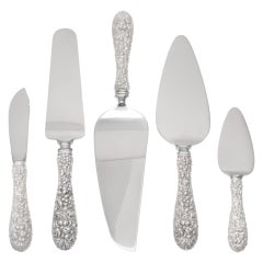 Stieff Sterling Silver Co. "Rose Repousse" Sterling Silver Flatware Set