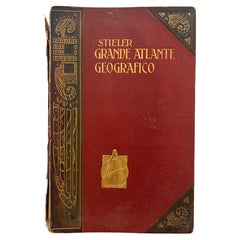 Stieler Grande Atlante Geografico, 1912, Original Binding