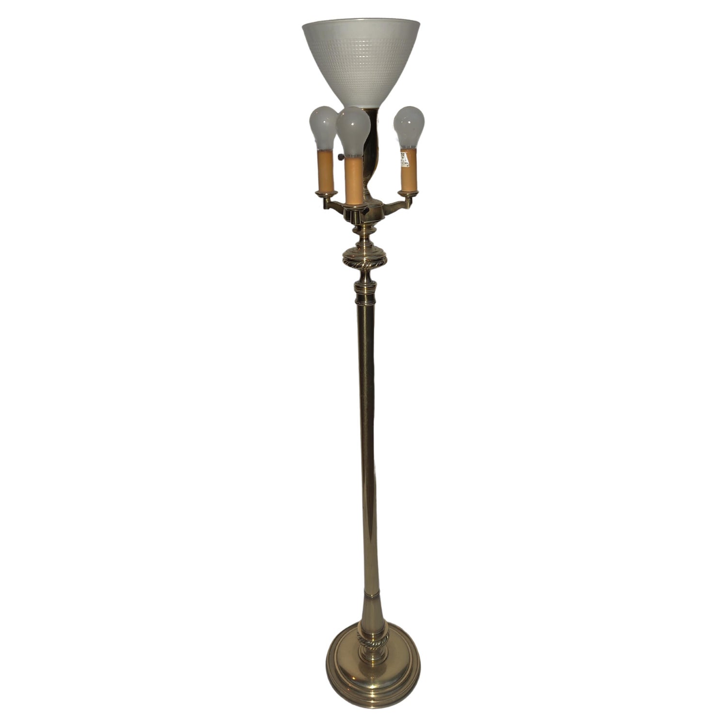 Solid Brass Vintage Stiffel Tall Table Lamp MCM Hollywood Regency Artichoke  Lotus Design -  Canada