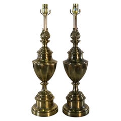 Stiffel Brass Table Lamps, Pair