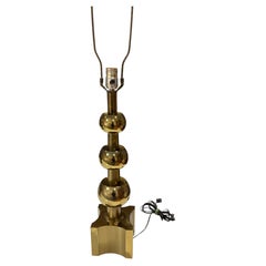 Lampada vintage Stiffel in ottone a tre sfere