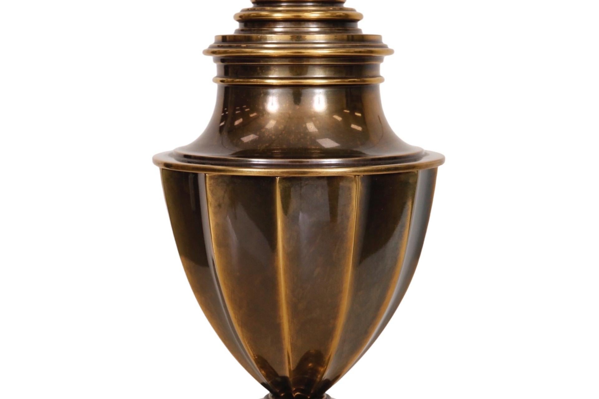 small brass lamp base