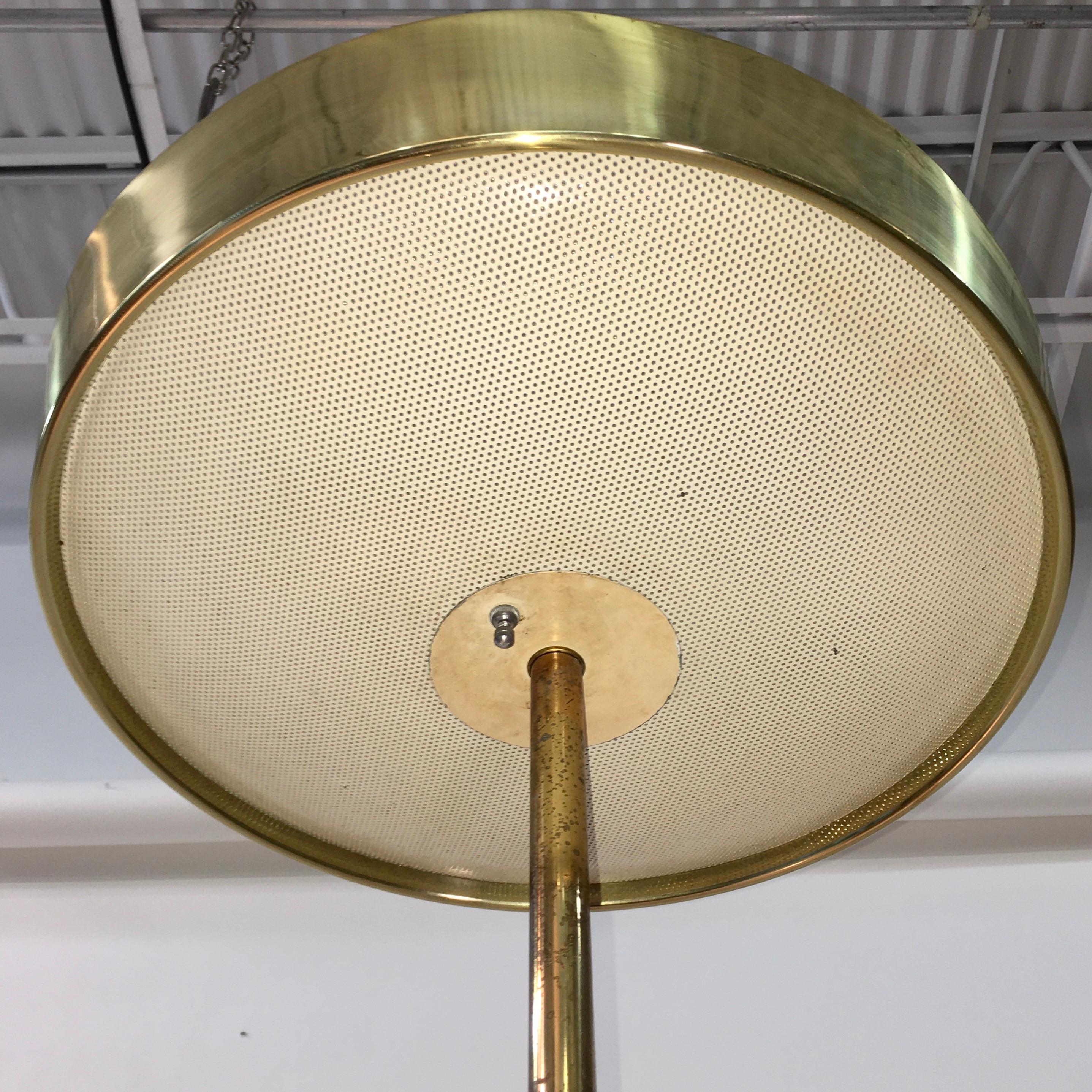 Stiffel Brass and Walnut Floor Lamp 6