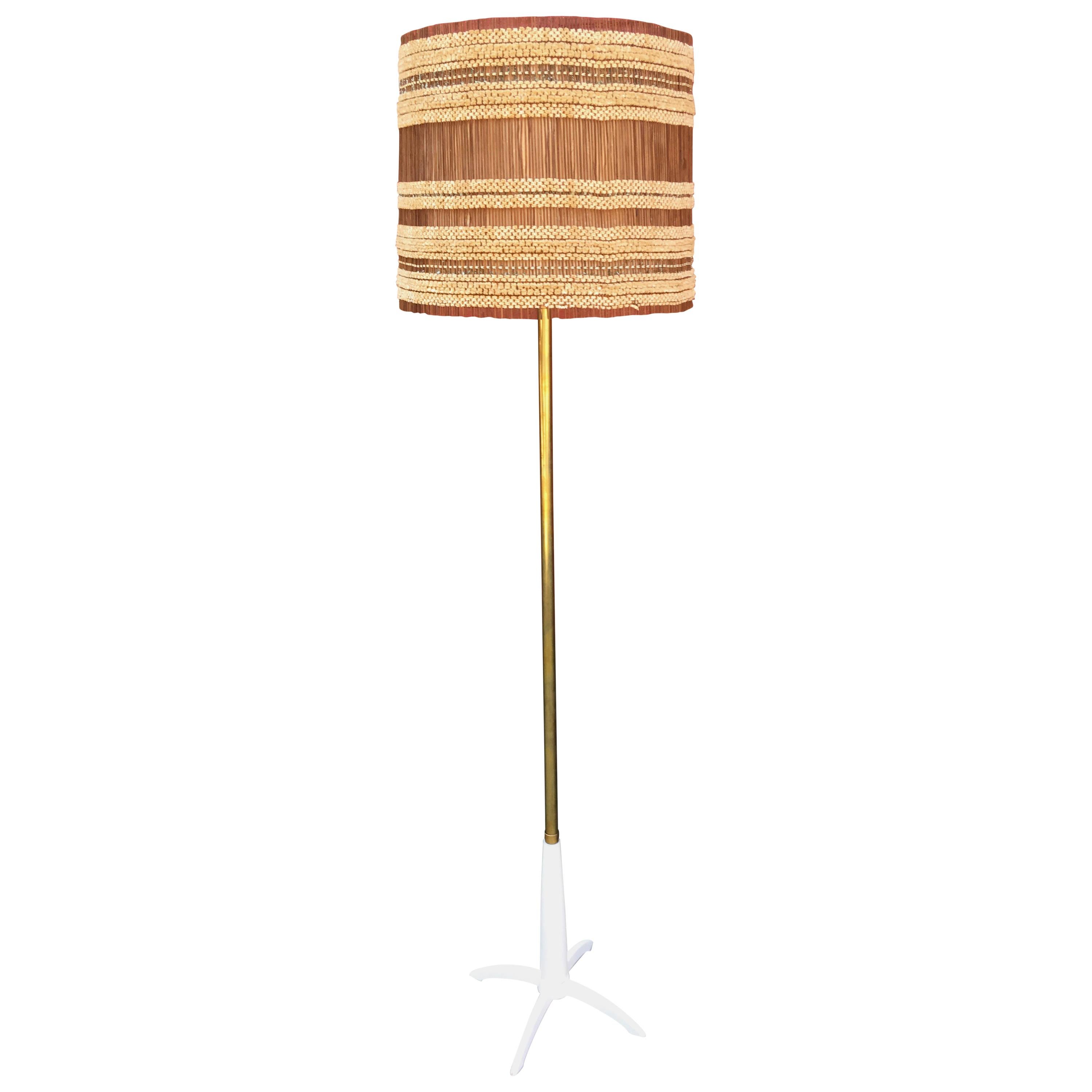 Stiffel Floor Lamp with Original Maria Kipp Shade