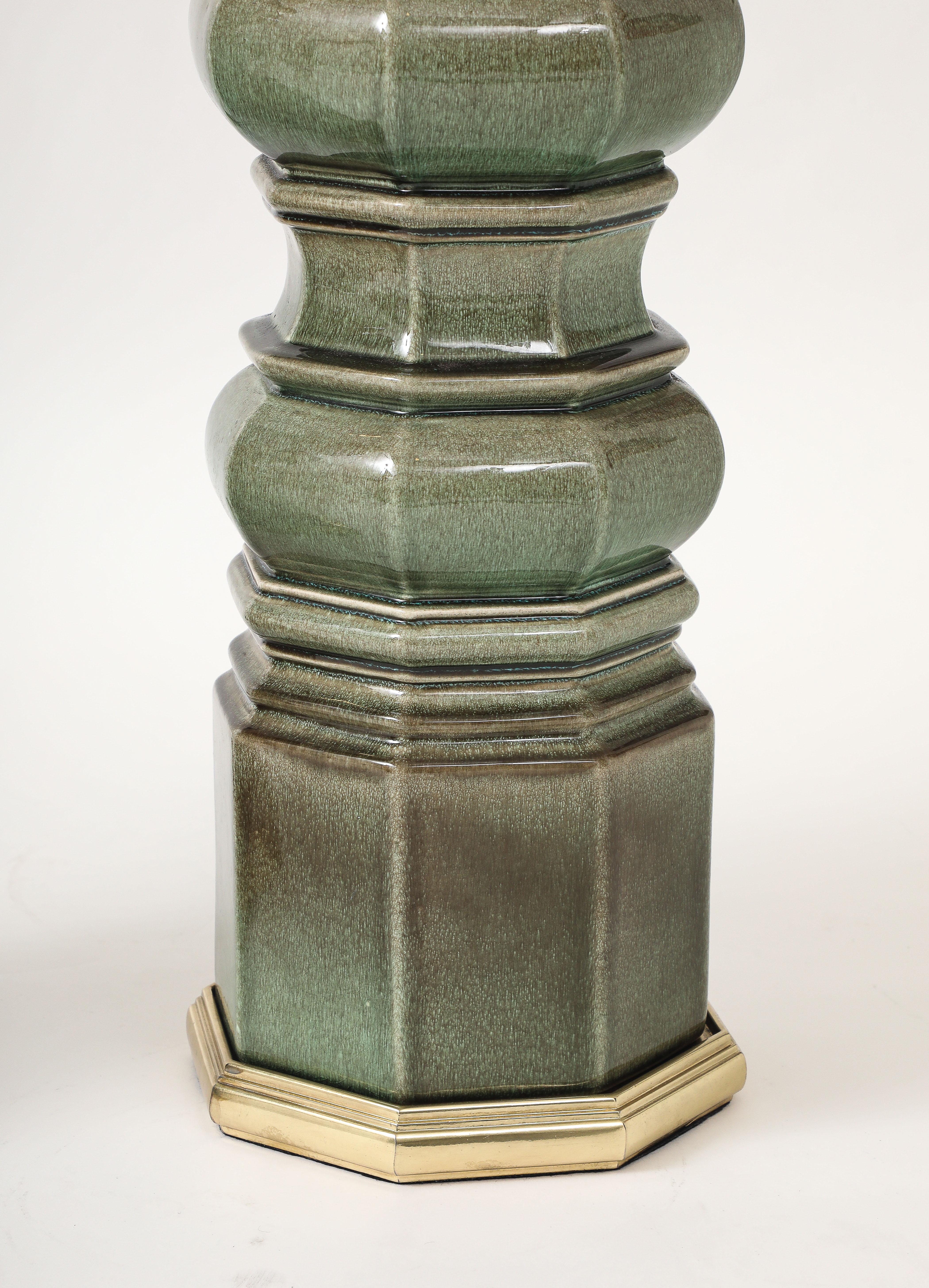 Stiffel Jade Grün Porzellan Lampen im Angebot 5