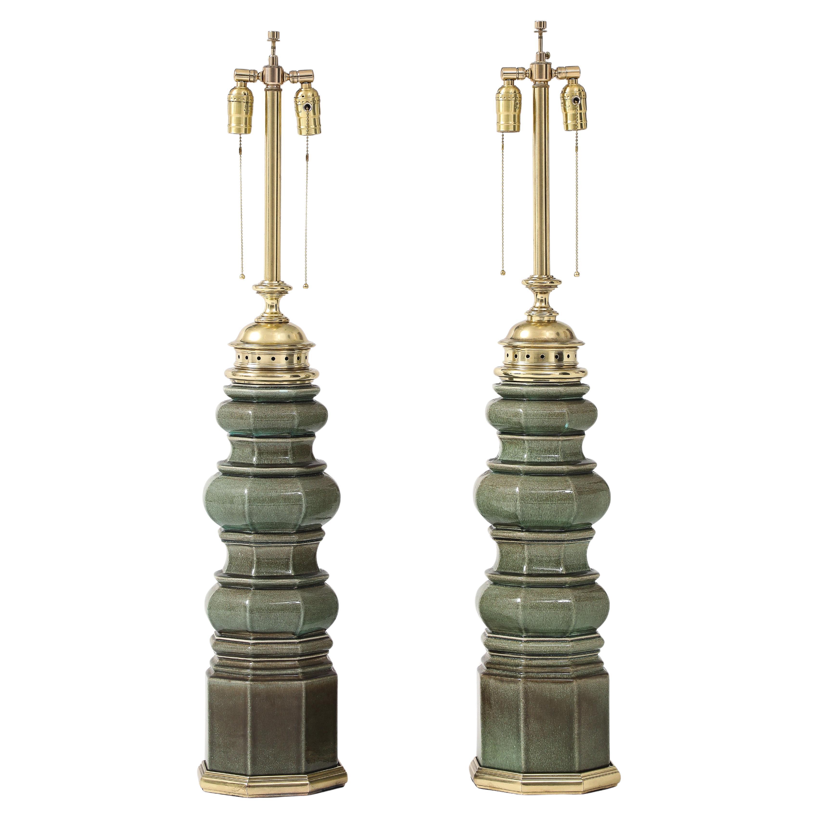 Lampes en porcelaine Stiffel Greene Greene