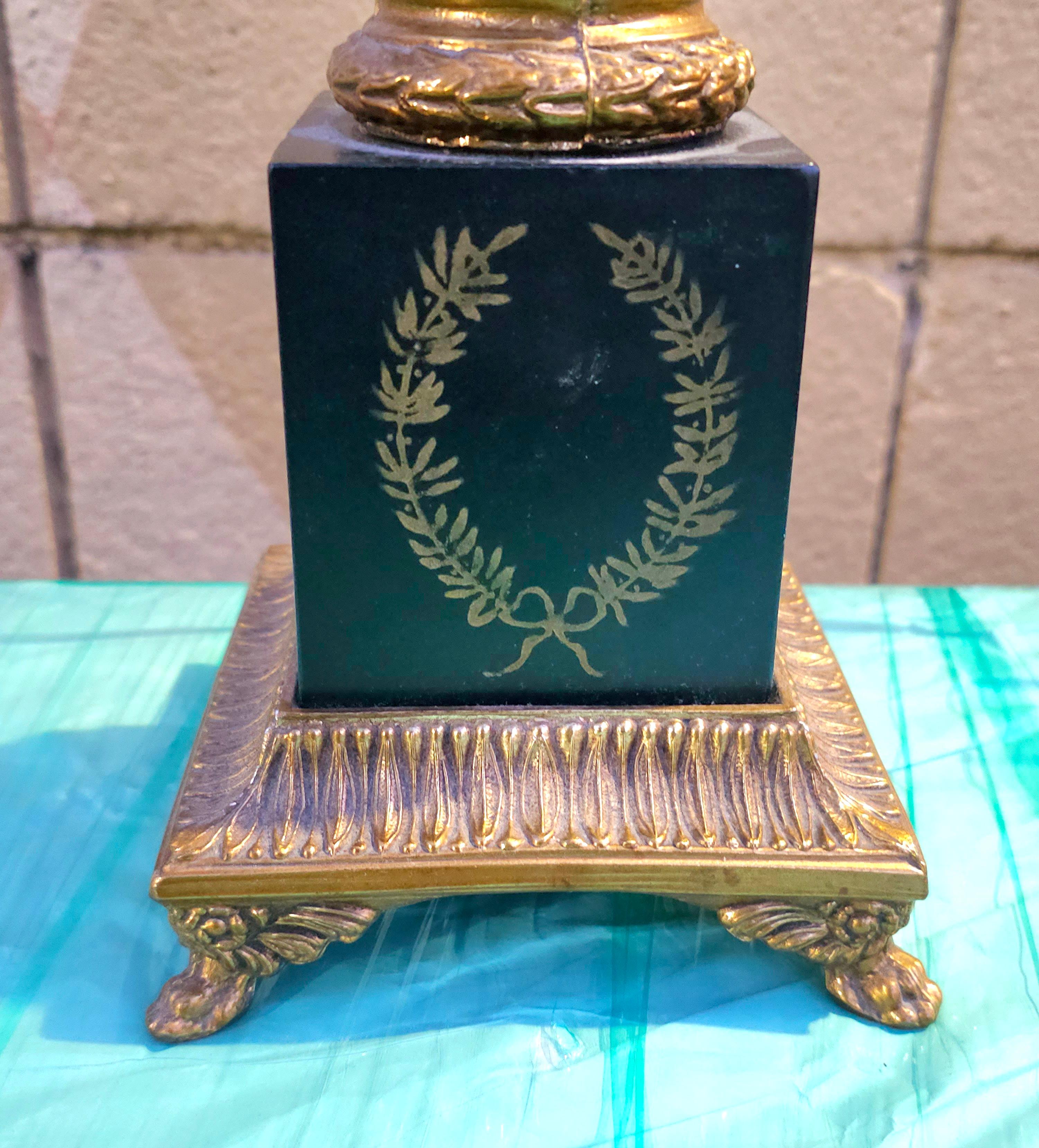 American Stiffel Mid-Century Greek Corinthian Column Table Lamp For Sale
