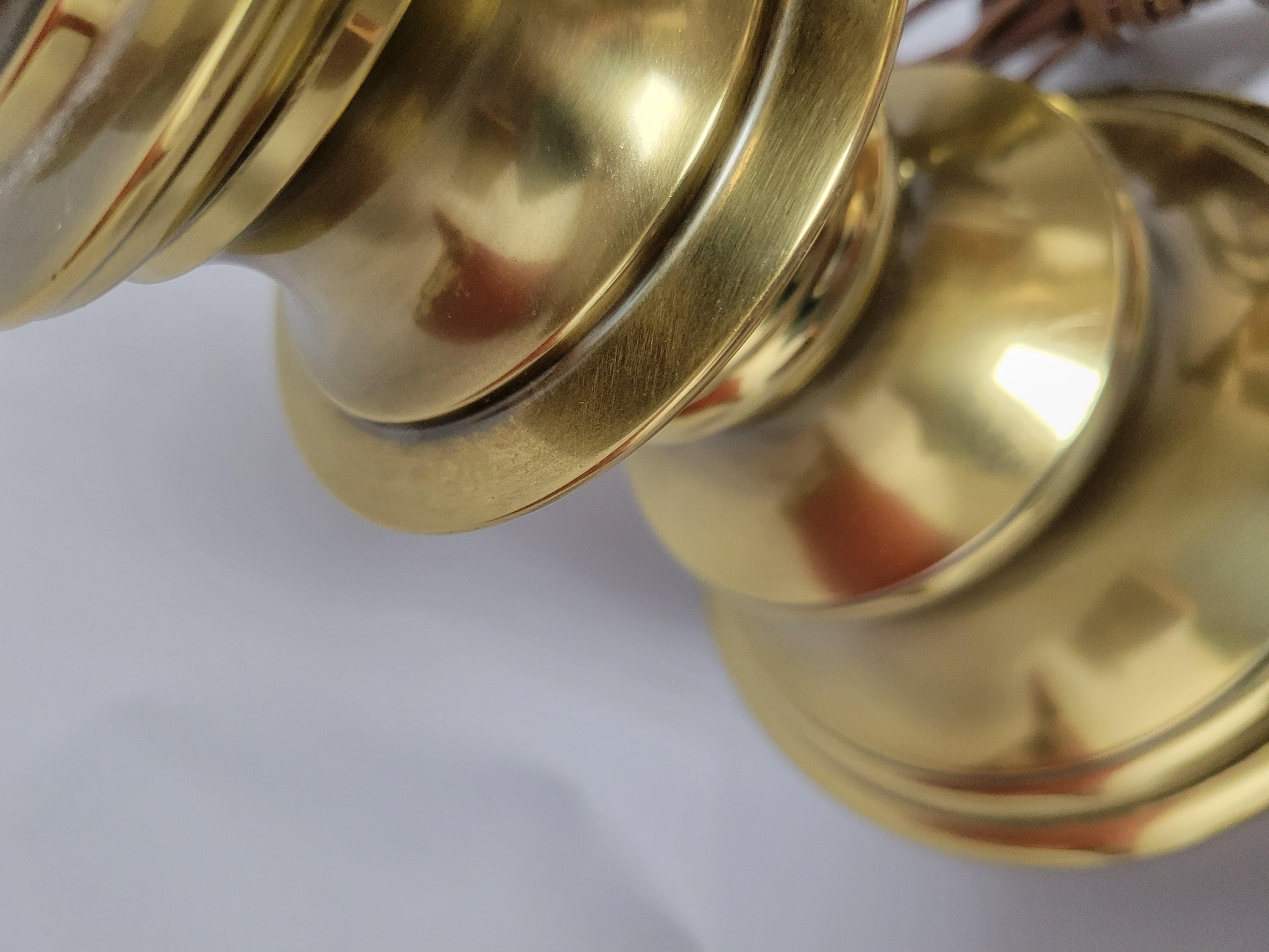 Stiffel Mid-Century Modern Brass Baluster Style Table Lamps-A Pair 10